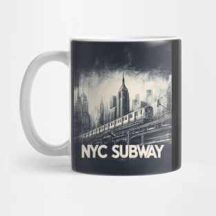 New York Noir: NYC Subway Adventure Mug